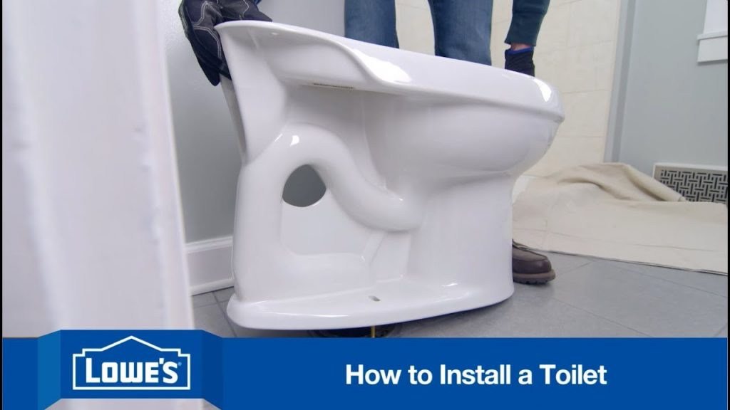 how to install toilet